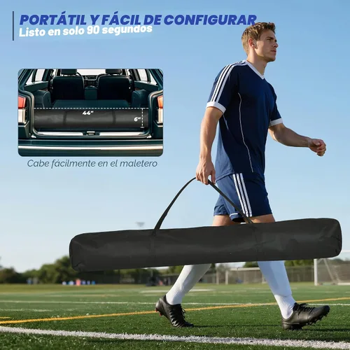 Vista 5 de 7 x 7 ft Baseball Net, Baseball Softball Batting Net for Practice Hitting Pitching Fielding, Quick Setup, Portable, with Carry Bag, 4 Ground Stakes
