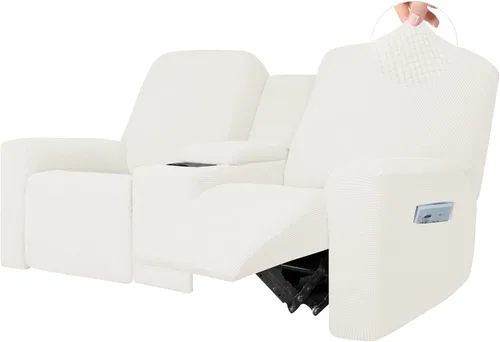 Vista 16 de Easy-Going - Sofá biplaza reclinable de 1 pieza con funda para consola central