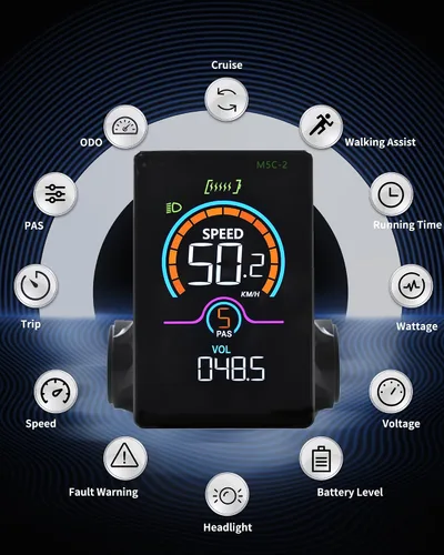 Vista 2 de Pantalla Ebike M5C-2 (BLE)