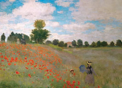 Vista 2 de EuroGraphics El campo de la amapola por Claude Monet (1000 piezas) rompecabezas, modelo: 6000-0826