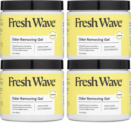 Vista 17 de Fresh Wave Gel eliminador de olores de lavanda, 7 onzas, paquete de 3, absorbentes de olores más seguros para el hogar, eliminador de olores natural