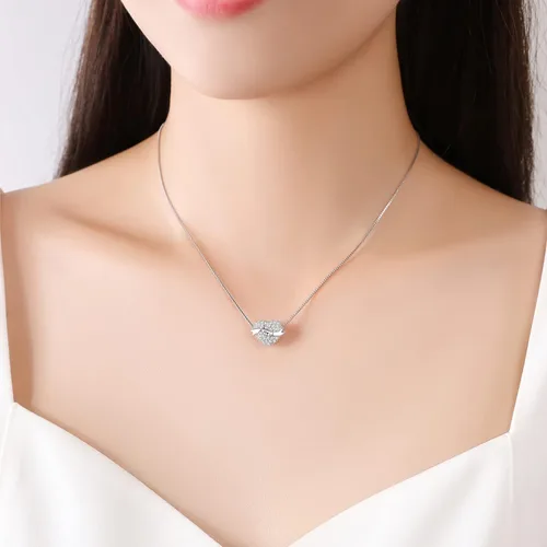 Vista 3 de Dijes de piedra natal de plata de ley 925 con cuentas de corazón de amor para pulsera de dijes Pandora, apto para el día de la madre, Navidad