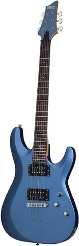 Vista 6 de Schecter 430 C-6 Deluxe Guitarra eléctrica de cuerpo sólido, color negro, acabado satinado., SBK