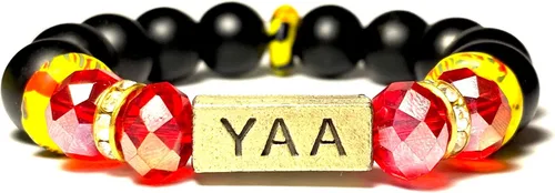 Vista 85 de Pulseras africanas tradicionales con nombre nacido en el día para mujeres de Ghana, materiales naturales, ajuste cómodo y holgado