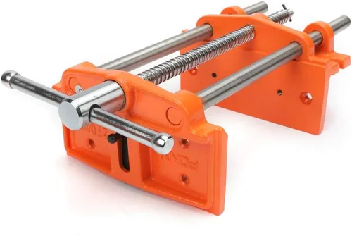 Vista 6 de Pony Jorgensen 27091 Tornillo de banco para carpintero de servicio mediano, naranja, gris, 9 pulgadas por 7 pulgadas