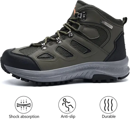 Vista 2 de UPSOLO mens Hiking Boots