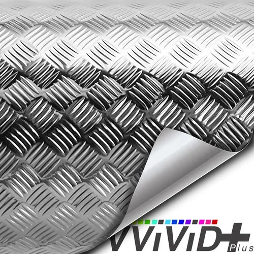 Vista 3 de VViViD Placa de diamante industrial con acabado cromado metálico, lámina inferior de vinilo, rollo adhesivo para estantes, paredes y pisos