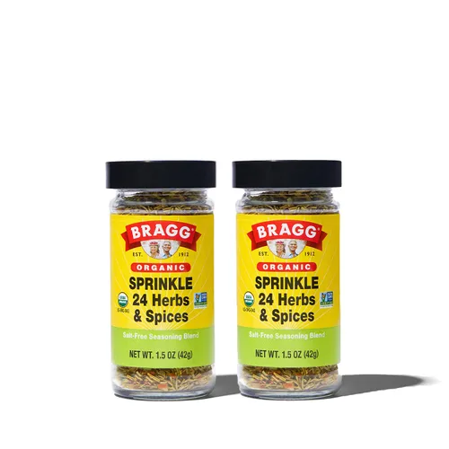 Vista 8 de Bragg Condimento para espolvorear hierbas y especias, 1.5 onzas, paquete de 3