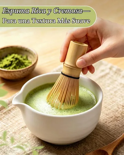 Vista 2 de Batidor de matcha, batidor de matcha de bambú, 1 paquete de 76
