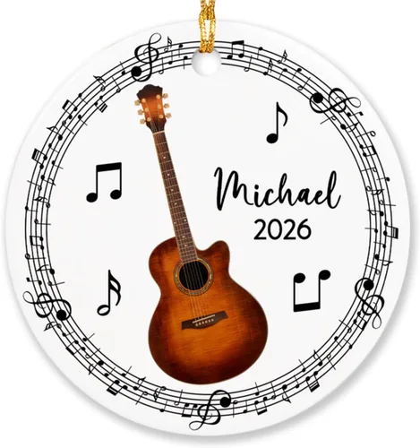 Vista 20 de Adorno de acordeón personalizado de Navidad, adorno de instrumento musical de acordeón para árbol de Navidad 2025, adorno de acordeón regalo