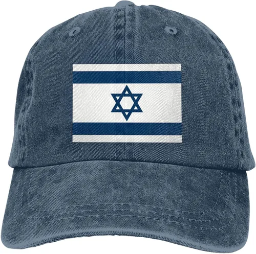 Vista 9 de Sombrero de vaquero con bandera israelí de Israel para hombre, gorra de béisbol vintage para mujer, gorra de camionero, sombrero de papá, ajustable