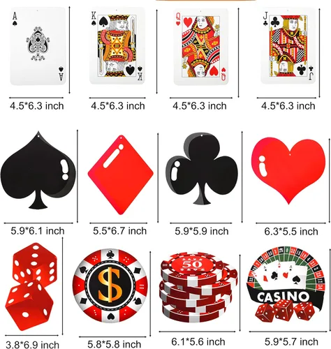 Vista 5 de 30 piezas de remolinos colgantes de casino para fiestas temáticas de póquer, decoración de techo para fiesta de cumpleaños de Las Vegas Casino Night