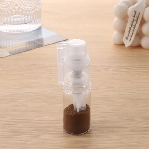 Vista 6 de Botella de polvo vacía portátil para cosméticos de viaje, pulverizador de fibra para el cabello recargable, botella de peluquería, caja de crema