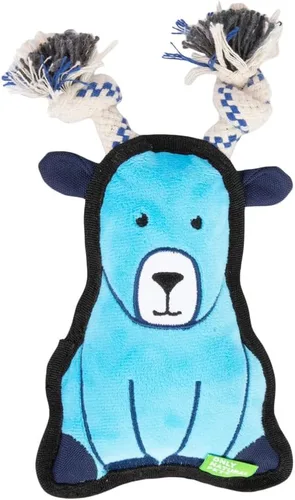 Vista 9 de Only Natural Pet Mountain Friends - Juguetes de peluche reciclados para perros, diseño duradero de doble costura con chirriante interno y orejas