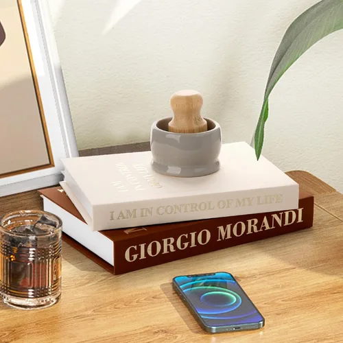 Vista 9 de Libros Decorativos - Libro Falso Moderno para Decoración, Caja de Almacenamiento de Libros Falsos para Mejorar Tu Mesa de Centro, Entrada, Comedor