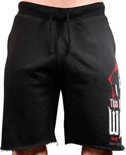 Vista 3 de Pantalones cortos Monsta Clothing Co. para hombre esto significa guerra coraje bajo el fuego-299