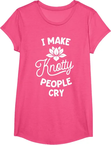 Vista 19 de Camiseta divertida de terapia de masaje I Make Knotty People Cry, Negro, S