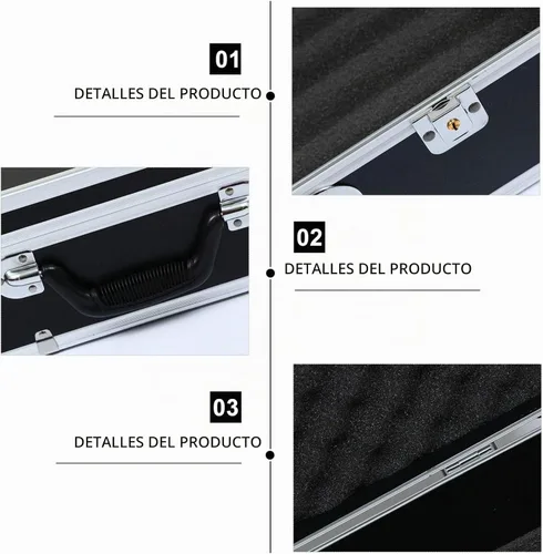 Vista 5 de DOITOOL - Caja de herramientas de 19.68 x 11.02 x 5.11 pulgadas, caja de almacenamiento rígida con insertos de espuma, piezas portátiles