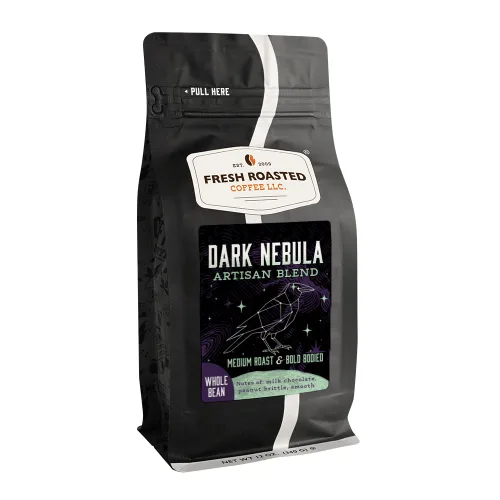 Vista 42 de Fresh Roasted Coffee, Blackbeard's Revenge, 12 onzas, tostado medio, Kosher, grano entero