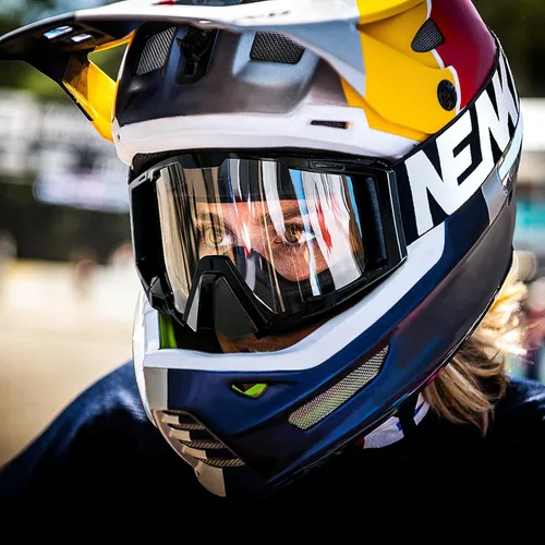 Vista 6 de Gafas de Motocross con Cubierta para la Nariz - Gafas MX y ATV Todoterreno Dirtbike para Adultos Unisex