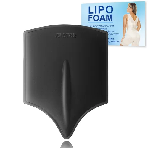 Vista 3 de Paquete de tablero trasero de espuma Lipo con moldeador lumbar BBL (negro)