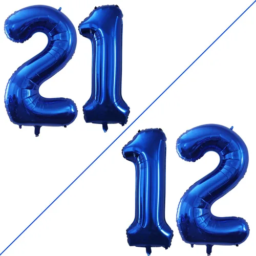 Vista 182 de Goer, conjunto de globos de papel aluminio para decoraciones de cumpleaños, globos de las letras de feliz cumpleaños y de números Oro