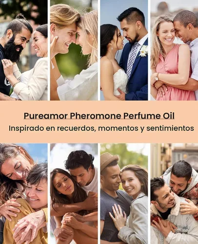Vista 6 de PUREAMOR Perfumes de feromonas para mujer, aceite de café vainilla de larga duración, extracto de perfume de larga duración, sin alcohol, Eau De
