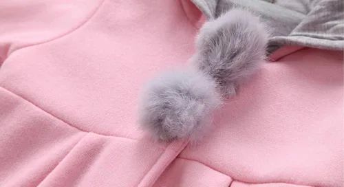 Vista 7 de RJXDLT Chaqueta de otoño e invierno para bebés y niñas pequeñas, sudadera con capucha para exteriores