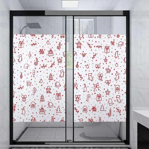 Vista 16 de Película de privacidad para ventana, color negro y naranja, autoadhesiva para bloqueo UV, control de calor, calcomanías de vidrio, silueta