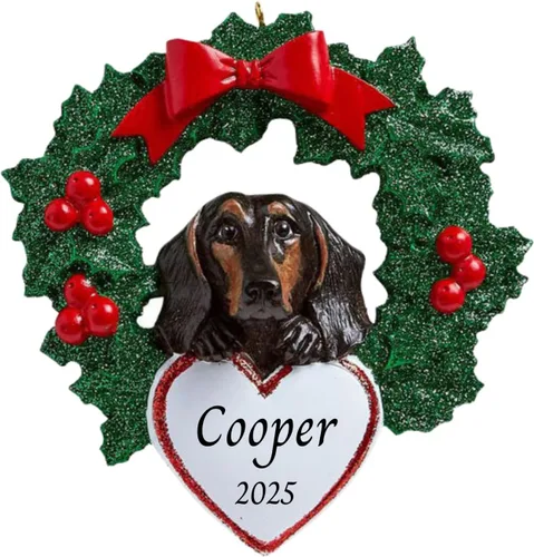 Vista 20 de Adornos personalizados para árbol de Navidad 2025 para mascotas, Chihuahua con corona, recuerdo para los amantes de los perros de los cachorros