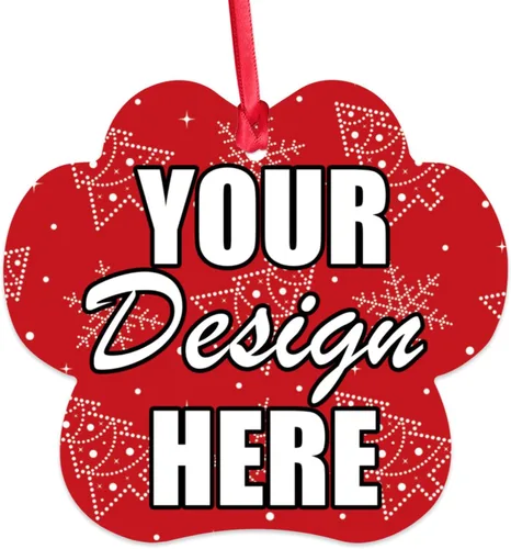 Vista 27 de Adornos de Navidad personalizados, colgante de cerámica personalizado con foto, texto/imagen, adorno colgante personalizado para parejas, niños