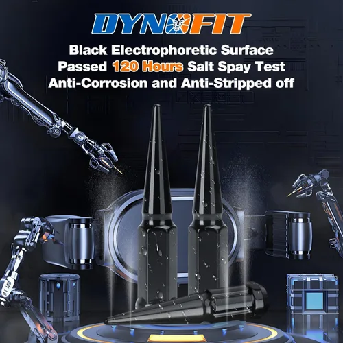 Vista 4 de Dynofit Tuercas de Orejeta con Picos 9/16-18 Compatibles con Dodge Ram 1500 2500 3500 1994-2011, 32pcs Tuercas con Picos de Estilo de Una Pieza
