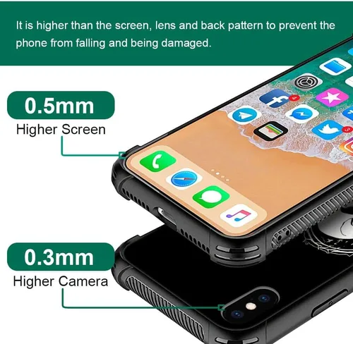 Vista 102 de Funda compatible con iPhone XR, diseño de elefantes africanos para niñas, diseño de patrón a prueba de golpes, antiarañazos, carcasa trasera
