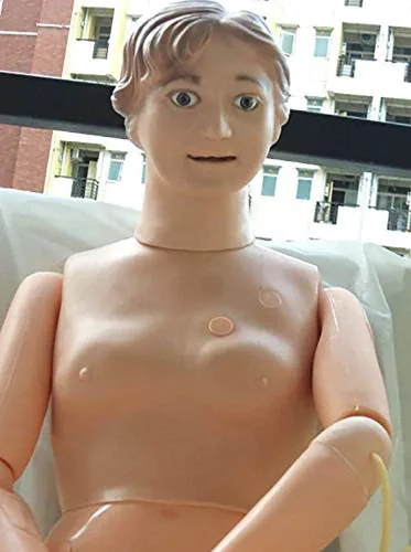 Vista 2 de Maniquí humano de demostración, modelo de muñeca de entrenamiento de enfermera femenina para entrenamiento médico de enfermería, suministros