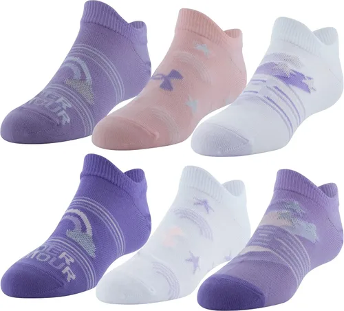 Vista 27 de Under Armour Calcetines ligeros invisibles Essential 2.0 para niños (paquete de 6)