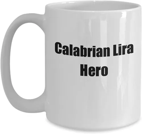 Vista 9 de EzGift Divertida taza de héroe calabriana de Lira para músico, regalo para músico, reproductor de instrumentos, taza de café y té, 11 onzas