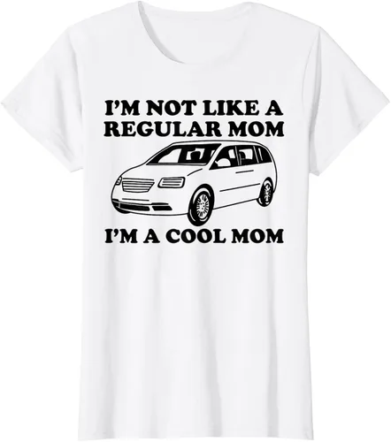 Vista 19 de Camiseta divertida de mamá con texto en inglés "I'm Not Like A Regular Mom I'm A Cool Mom", Blanco, S