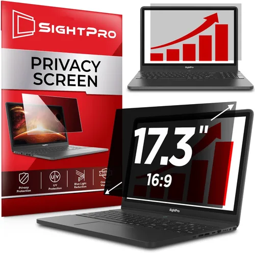 Vista 10 de SightPro Filtro de pantalla de privacidad de computadora de 22 pulgadas 16:10 para monitor, protector de privacidad y protector antirreflejos