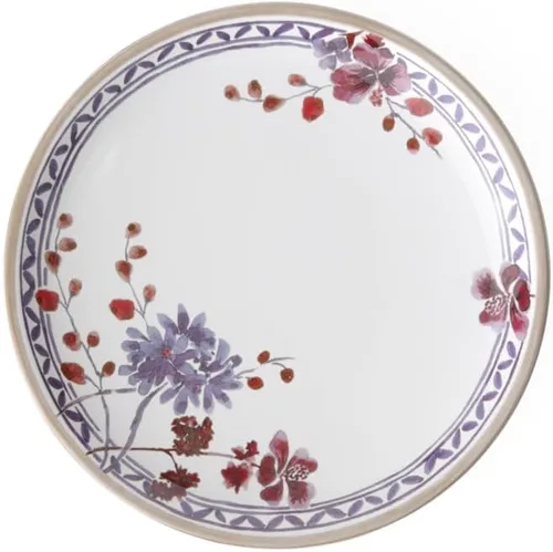 Vista 4 de Villeroy & Boch Artesano - Plato llano de lavanda provenzal: floral, 10.5 pulgadas, porcelana premium, blanco/multicolor