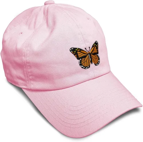 Vista 19 de Gorra de béisbol suave con diseño de mariposa monarca, con insectos, bordado de mariposa, de algodón, para hombres y mujeres
