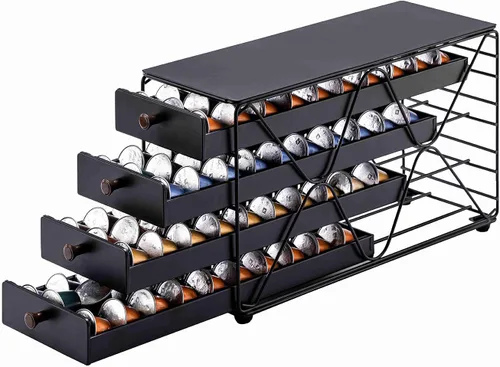 Vista 8 de ZCDCP Soporte para cajones de café, compatible con cápsulas Nespresso Originaline, organizador de encimera de cocina de oficina