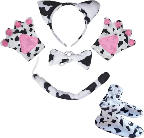 Vista 13 de Petitebella Combinado Animal Diadema Bowtie Cola Guantes Zapatos 5pc Disfraz 1-5 años Oso