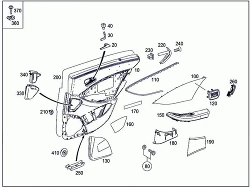 Vista 6 de Aramox 2117660224 2117660124 Manija de puerta para Benz W211 Clase E E320 E500 E63 AMG Accesorios cromados para el interior del coche