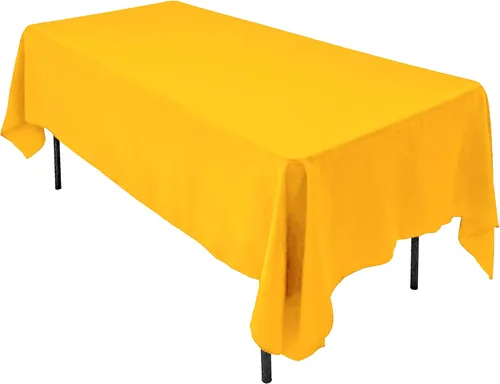 Vista 18 de AK TRADING CO. Mantel rectangular de poliéster de 60 x 102 pulgadas, fabricado en Estados Unidos, resistente a las arrugas, ignífugo, duradero