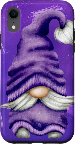 Vista 25 de Cute Gnome Graphic for Gardener and Spring and Summer Purple Case for iPhone 17