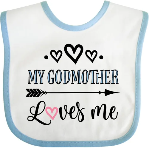 Vista 11 de inktastic Babero para bebé My Godmother Loves Me Godchild