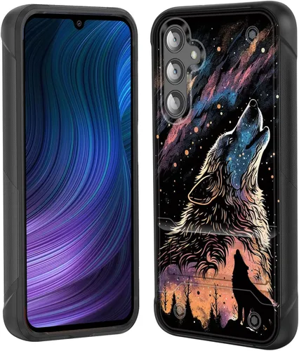 Vista 19 de Funda para Galaxy S24 Plus con soporte, doble capa híbrida de policarbonato duro y silicona suave, resistente a prueba de golpes, funda protectora