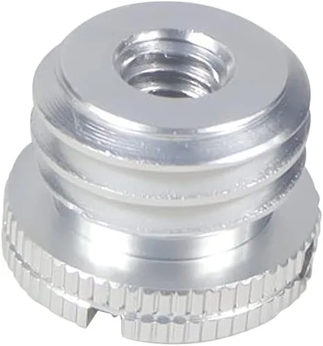 Vista 20 de Tornillo macho D18 1/4-20 3/8-16 hembra a 5/8-27 x 9 5/8-11 x 9 tornillos macho con agujeros laterales reforzados Tornillo de conversión para Negro