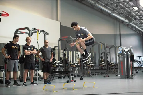 Vista 4 de SKLZ 6X Vallas de agilidad ultra duraderas - para atletas de todos los niveles de habilidad, paquete de 6 con vallas de 15,2 cm de alto