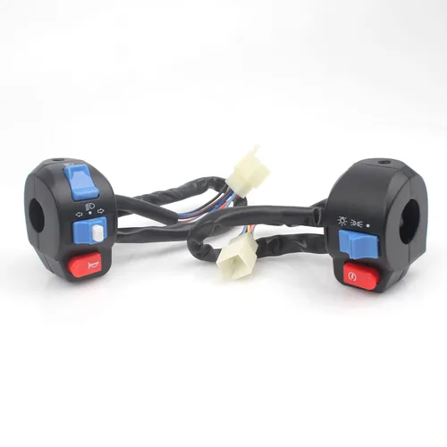 Vista 2 de Minho Scooter Chino Impermeable de Aluminio 7/8'' 22mm Conjunto de Ensamblaje de Control de Interruptor de Manillar Lado Izquierdo Derecho